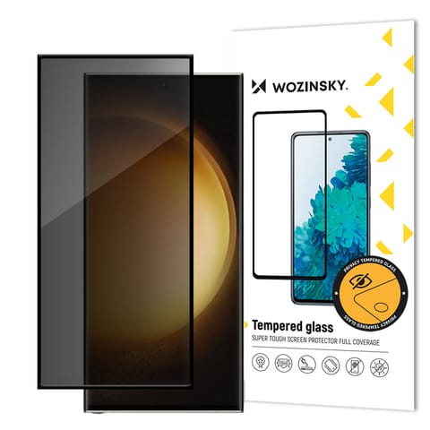 Szkło hartowane prywatyzujące na Samsung Galaxy S24 Ultra z filtrem anti-spy Privacy Glass w sklepie Wasserman.eu