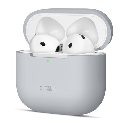 Etui ochronne silikonowe na słuchawki Apple AirPods 4 - szare w sklepie Wasserman.eu