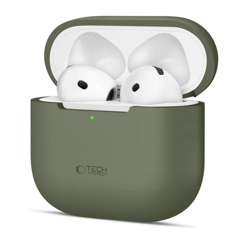 Etui ochronne silikonowe na słuchawki Apple AirPods 4 - oliwkowe w sklepie Wasserman.eu