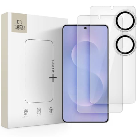 Szkło hartowane na ekran aparat Samsung Galaxy S25 Edge Glass Set+- 3 szt. w sklepie Wasserman.eu