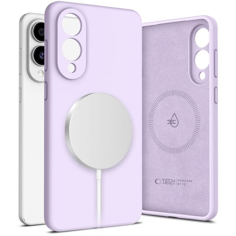 Etui pokrowiec na Samsung Galaxy S25 Edge Liquid Silicone MagSafe - fioletowe w sklepie Wasserman.eu