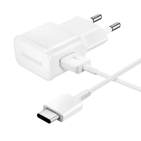 ⁨Ładowarka sieciowa Samsung USB-A 15W z kablem USB-A - USB-C - biała⁩ w sklepie Wasserman.eu