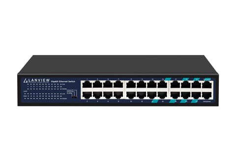 ⁨Lanview Unmanaged 24-Port Full⁩ w sklepie Wasserman.eu