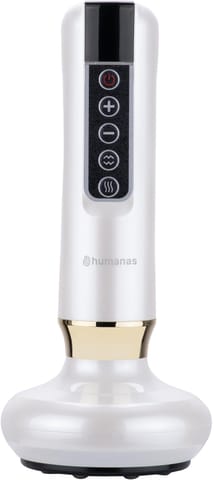 ⁨Masażer antycellulitowy z funkcją bańki chińskiej Humanas DermaSmooth - biały⁩ w sklepie Wasserman.eu