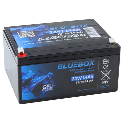 ⁨BLUEBOX Akumulator Żelowy VRLA AGM 24V14Ah Do Auta Na Akumulator⁩ w sklepie Wasserman.eu