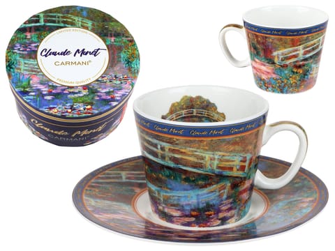 ⁨Filiżanka espresso - C. Monet, Most nad stawem z liliami wodnym (CARMANI)⁩ w sklepie Wasserman.eu