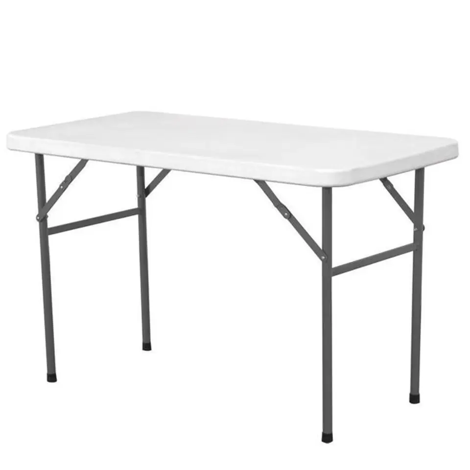 ⁨Folding catering table white 122x61cm to 130kg - Hendi 810934⁩ at Wasserman.eu