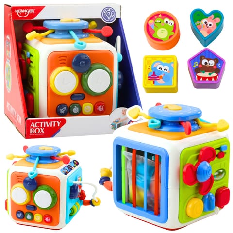 ⁨Kostka Interaktywna Sorter Edukacyjna Sensoryczna Dźwięki Kolorowa⁩ w sklepie Wasserman.eu