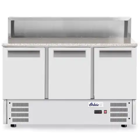 ⁨3-door refrigeration table with extension and granite worktop for 8x GN1/6 368 l - Hendi 236215⁩ at Wasserman.eu