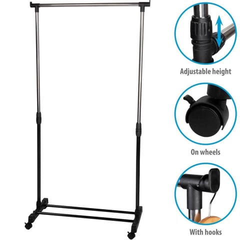 ⁨SZAFA GARDEROBA WIESZAK 78x41x93-158CM ALPINA⁩ w sklepie Wasserman.eu