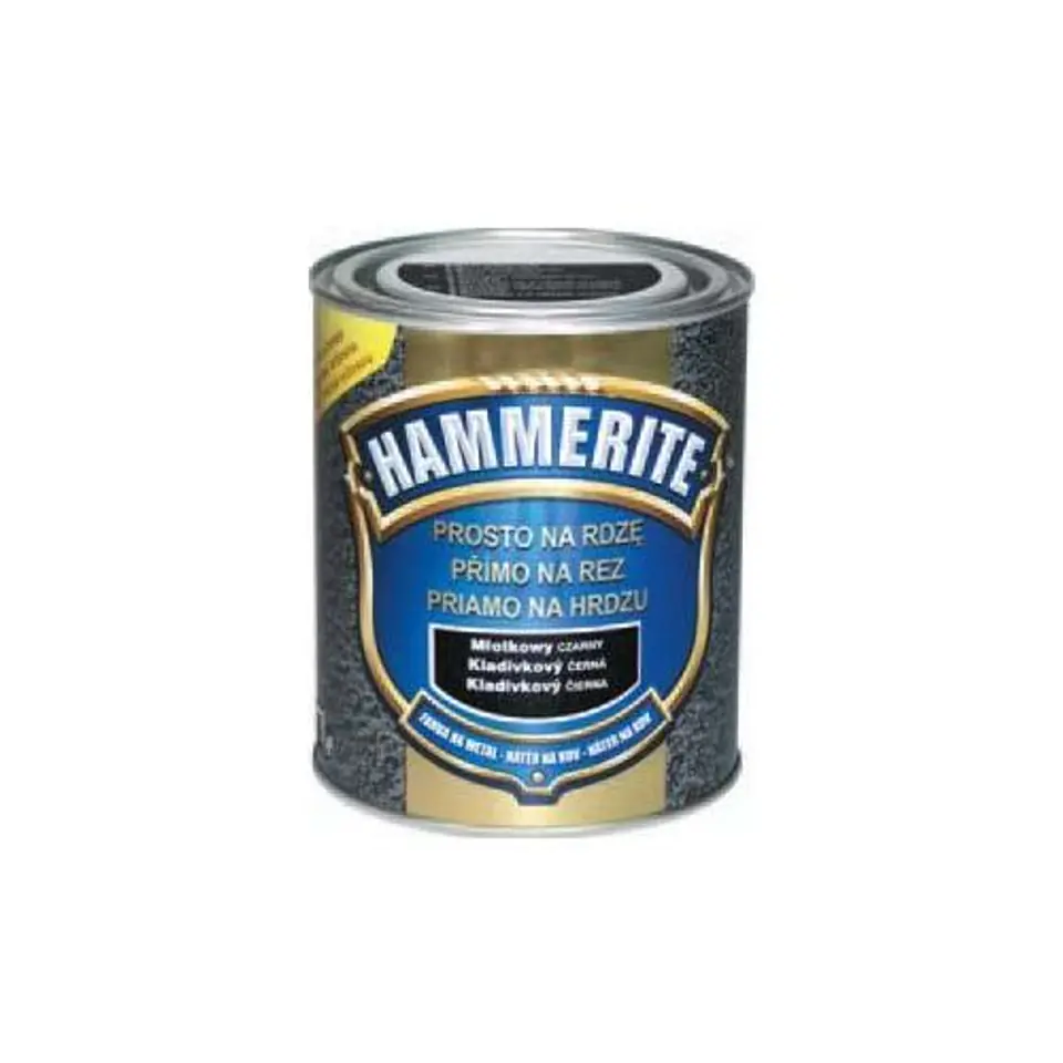 ⁨HAMMERITE HAMMER TABLE HAMMER ENAMEL GREY 0,7L⁩ at Wasserman.eu