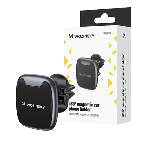 ⁨Uchwyt Magnetyczny Wozinsky WUMTK do Kratki Samochodowej Czarny⁩ w sklepie Wasserman.eu
