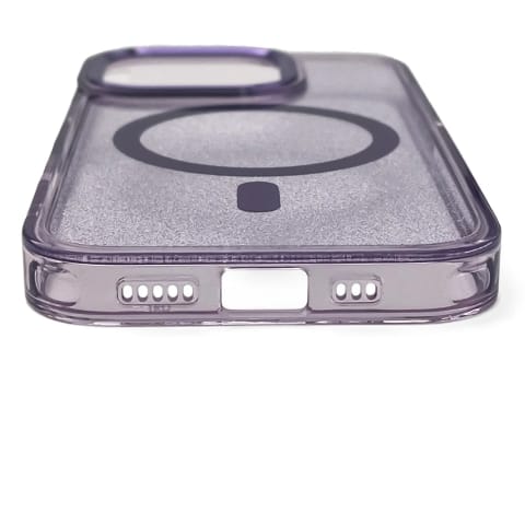 ⁨Etui do Samsung Galaxy S25 Wozinsky Glitter MagSafe Fioletowe Brokatowe⁩ w sklepie Wasserman.eu