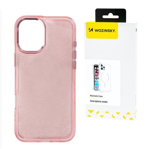 ⁨Etui Wozinsky Glitter do Samsung Galaxy S24 FE Różowy Brokat⁩ w sklepie Wasserman.eu