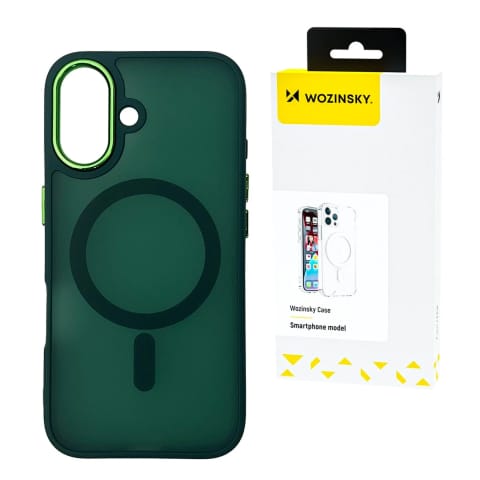 ⁨Etui Wozinsky MagSafe do Samsung Galaxy S25 Magnetic Case Zielone⁩ w sklepie Wasserman.eu