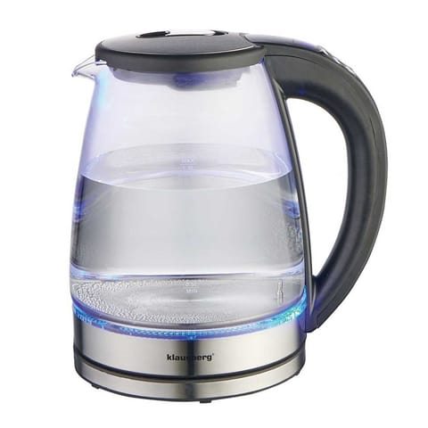 ⁨CZAJNIK ELEKTRYCZNY SZKLANY 1,8L KLAUSBERG KB-7887 LED RGB⁩ w sklepie Wasserman.eu