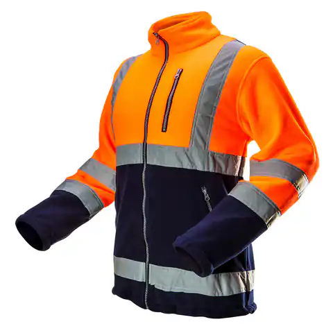 ⁨Fleece sweatshirt warning, orange, size XXL⁩ at Wasserman.eu