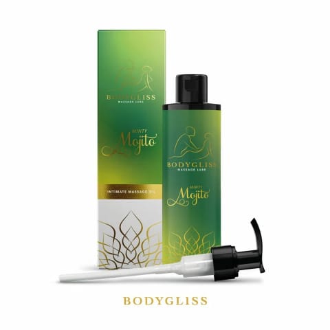 ⁨BodyGliss Olejek do masażu i środek poślizgowy Minty Mojito 150ml⁩ w sklepie Wasserman.eu