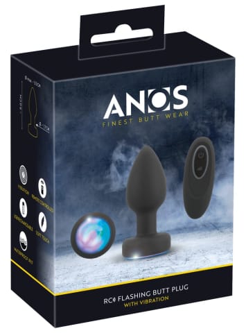 ⁨ANOS RC Flashing - silikonowy stożkowy korek z podświetleniem LED i pilotem⁩ w sklepie Wasserman.eu