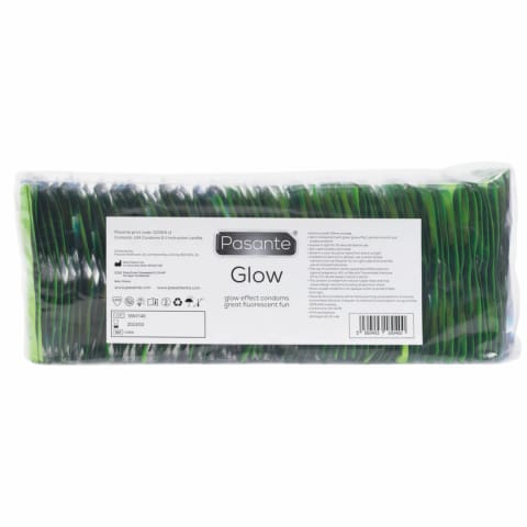 ⁨Pasante Glow 144 szt. - fluorescencyjne prezerwatywy, lateksowe⁩ w sklepie Wasserman.eu