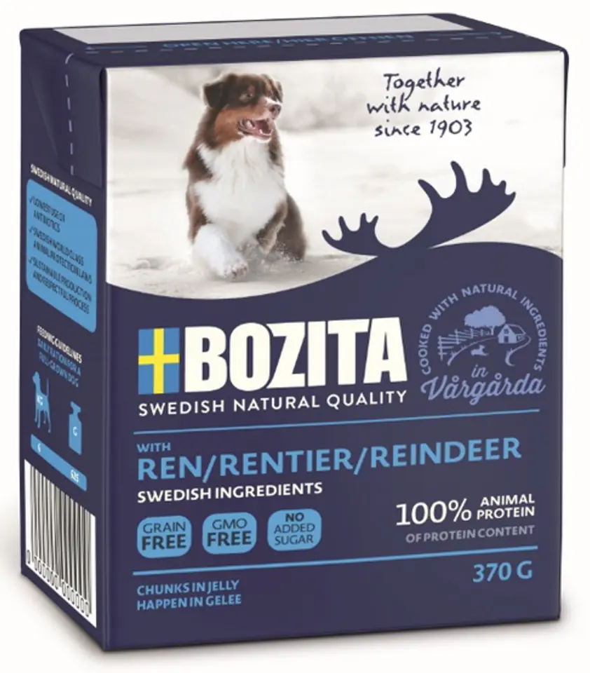 ⁨Meat pieces with reindeer in jelly 370g⁩ at Wasserman.eu