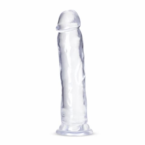 ⁨Blush B Yours Plus Thrill 'n Drill Transparent - model z przyssawką TPE⁩ w sklepie Wasserman.eu
