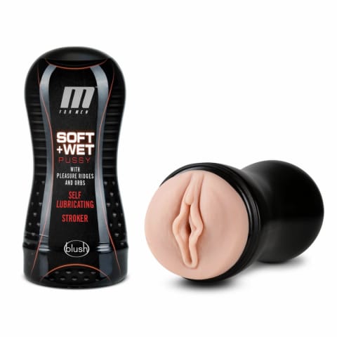 ⁨Blush M for Men Soft & Wet - anatomiczna maszyna intymna z systemem nawilżania⁩ w sklepie Wasserman.eu
