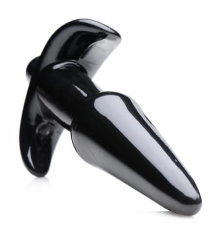 ⁨XR Brands Nexus gładka wibrująca zatyczka anatomiczna czarna 10 cm⁩ w sklepie Wasserman.eu