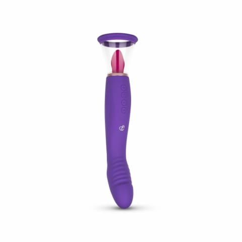 ⁨Satisfyer Pleasure Pump G-Spot Vibrator Fioletowy 2 Nasadki USB⁩ w sklepie Wasserman.eu