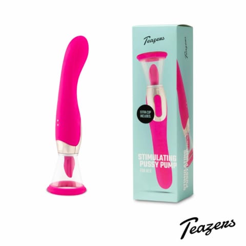 ⁨Teazers Pleasure Pump Pink - Pompa Intymna z Wibratorem G-Spot 2w1⁩ w sklepie Wasserman.eu
