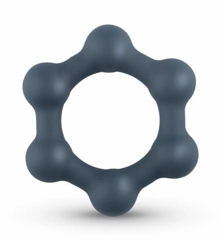 ⁨Boners Hexagon - silikonowy pierścień intymny z kulkami stalowymi⁩ w sklepie Wasserman.eu