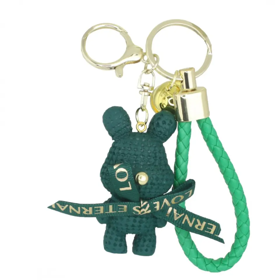 ⁨Key ring with bell BUNNY SWEET Green BRL117⁩ at Wasserman.eu