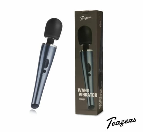 ⁨Black Lightning Wand - masażer wielofunkcyjny, 10 trybow, czarny⁩ w sklepie Wasserman.eu