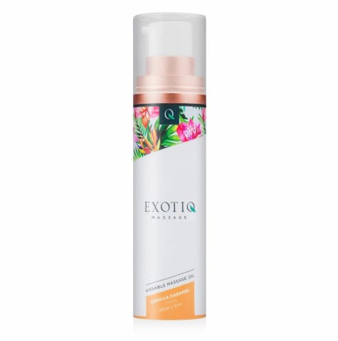 ⁨Exotiq Olejek do Masażu Wanilia-Karmel 100 ml, odżywczy, z pompką⁩ w sklepie Wasserman.eu