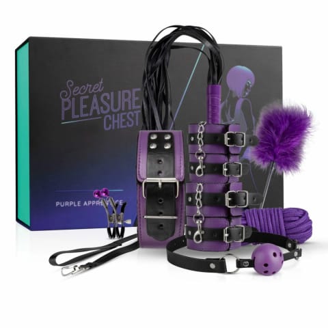 ⁨Secret Pleasure Chest Purple Apprentice - Zestaw Bondage dla Początkujących⁩ w sklepie Wasserman.eu
