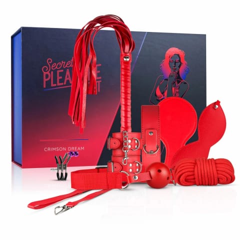 ⁨Secret Pleasure Chest Crimson Dream Zestaw Akcesoriow BDSM 8 elementow⁩ w sklepie Wasserman.eu