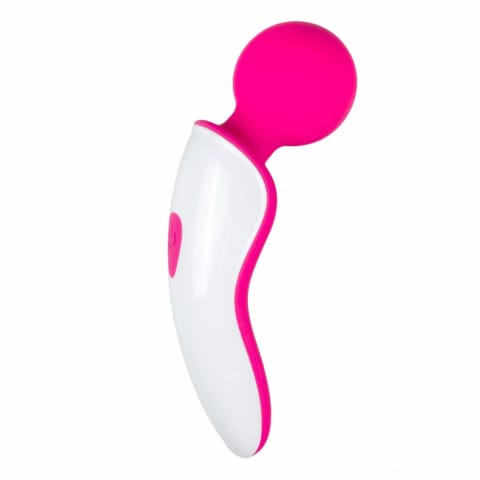 ⁨EasyToys Mini Wand - kompaktowy masażer wibrujący rożowo-biały⁩ w sklepie Wasserman.eu