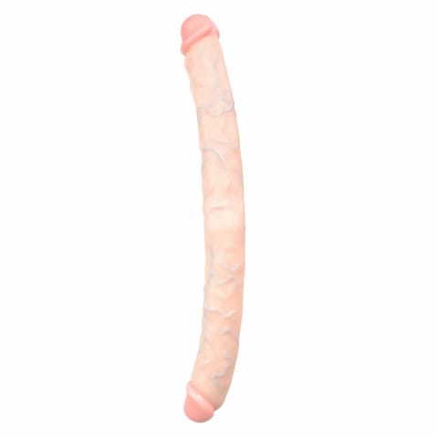 ⁨EasyToys Podwojny Model Intymny 50 cm - Elastyczny, Teksturowany, Beżowy⁩ w sklepie Wasserman.eu