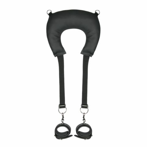 ⁨EasyToys System podtrzymujący z poduszką i regulowanymi paskami czarny⁩ w sklepie Wasserman.eu