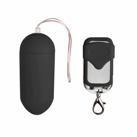 ⁨EasyToys Jajko Wibracyjne Black - 10 trybow, pilot bezprzewodowy⁩ w sklepie Wasserman.eu