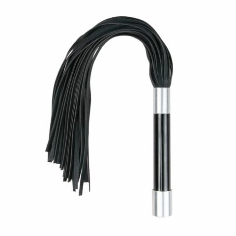 ⁨Sinner Gear Długi Flogger ze Stalową Rękojeścią 70 cm Czarny⁩ w sklepie Wasserman.eu