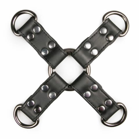 ⁨SINNER GEAR Skorzany System Wiązań Black Leather Hogtie Black⁩ w sklepie Wasserman.eu