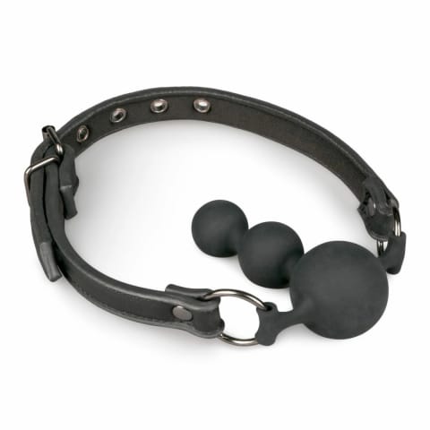 ⁨EasyToys Ball Gag silikonowy z regulowanym paskiem czarny⁩ w sklepie Wasserman.eu