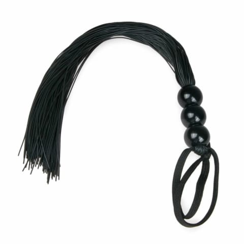 ⁨Ouch! Czarna silikonowa biczownica z ergonomicznym uchwytem 45 cm⁩ w sklepie Wasserman.eu