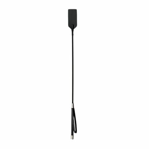 ⁨Ouch! Skorzany Bat Czarny z Metalowymi Elementami 45 cm⁩ w sklepie Wasserman.eu