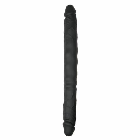 ⁨Sinner Gear model dwustronny silikonowy, elastyczny, czarny 40 cm⁩ w sklepie Wasserman.eu