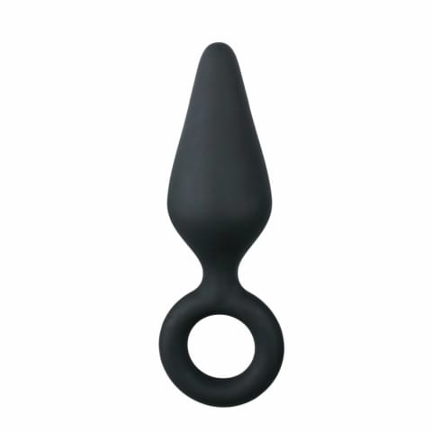 ⁨Easytoys Korek silikonowy z uchwytem, czarny, rozmiar Medium⁩ w sklepie Wasserman.eu