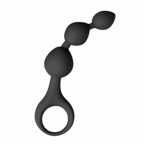 EasyToys silikonowy zestaw koralikow intymnych czarny z uchwytem w sklepie Wasserman.eu