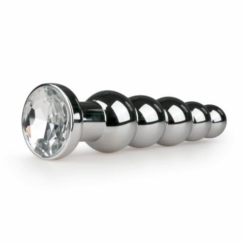 ⁨Diogol Aluminium Plug z Kryształem Clear 7,5 cm - Model Anatomiczny⁩ w sklepie Wasserman.eu