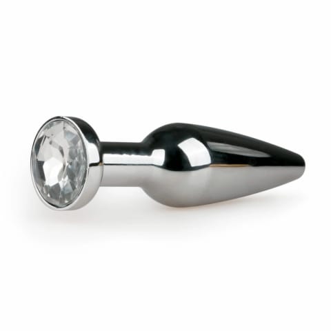 ⁨Rimba Aluminium Plug Anatomiczny Srebrny z Kryształem L⁩ w sklepie Wasserman.eu